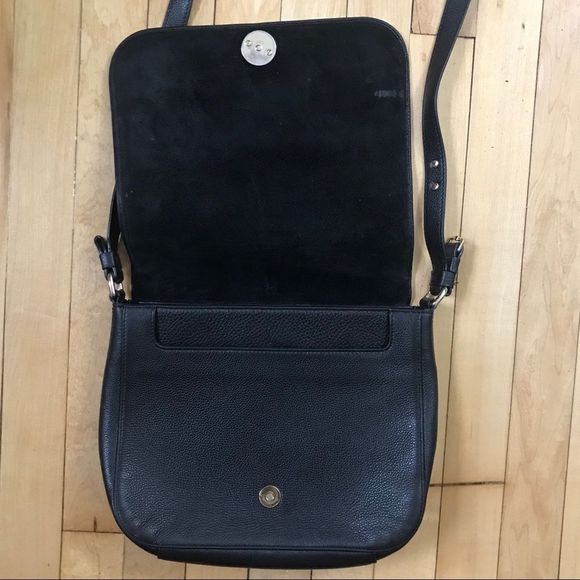 Furla Black Leather Front Logo Crossbody Bag - Picture 3 of 9